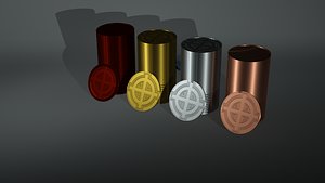 coins diamond 3D model