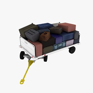3d clyde 15f2900 baggage cart model