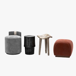 poufs and stool