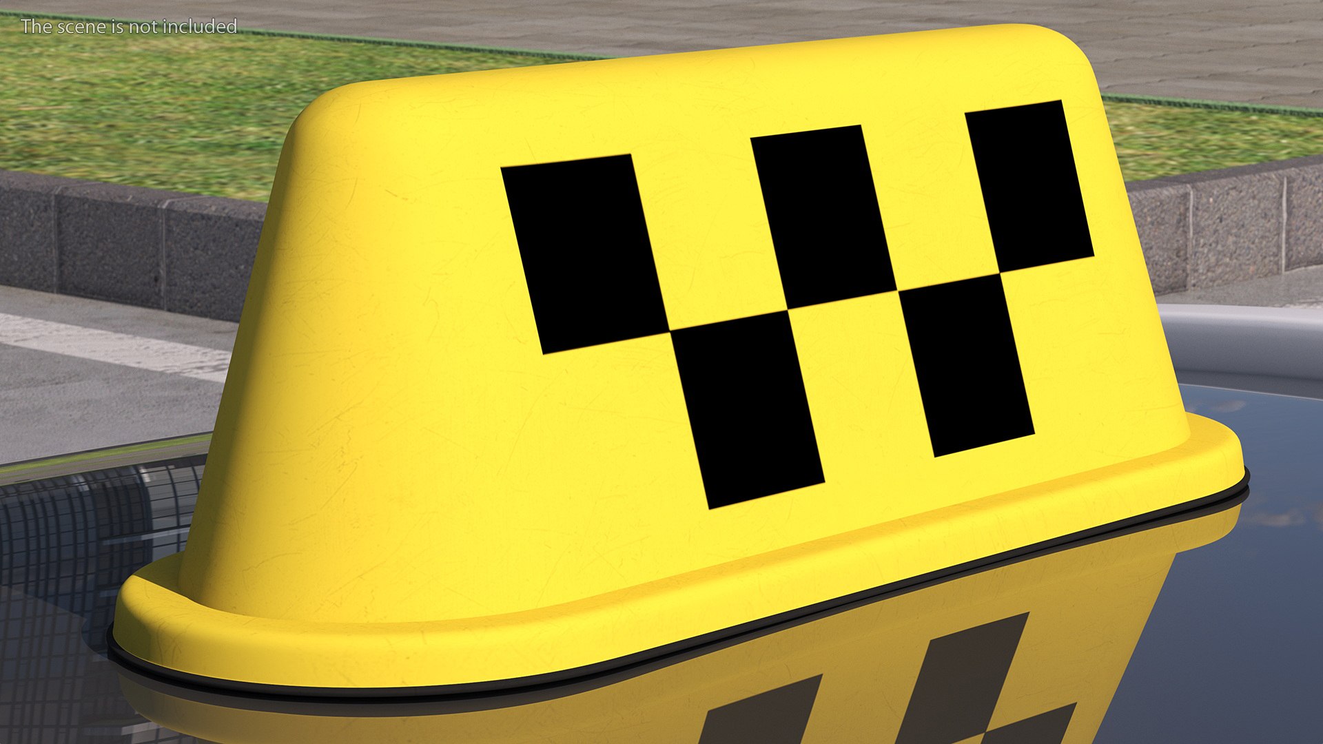 3D Model Taxi LED Roof Light TurboSquid 2134096