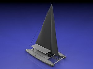Simple Sail-Catamaran