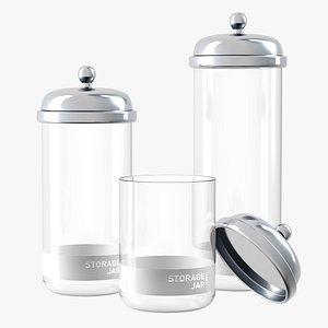 Storage Jars with Metal Lids