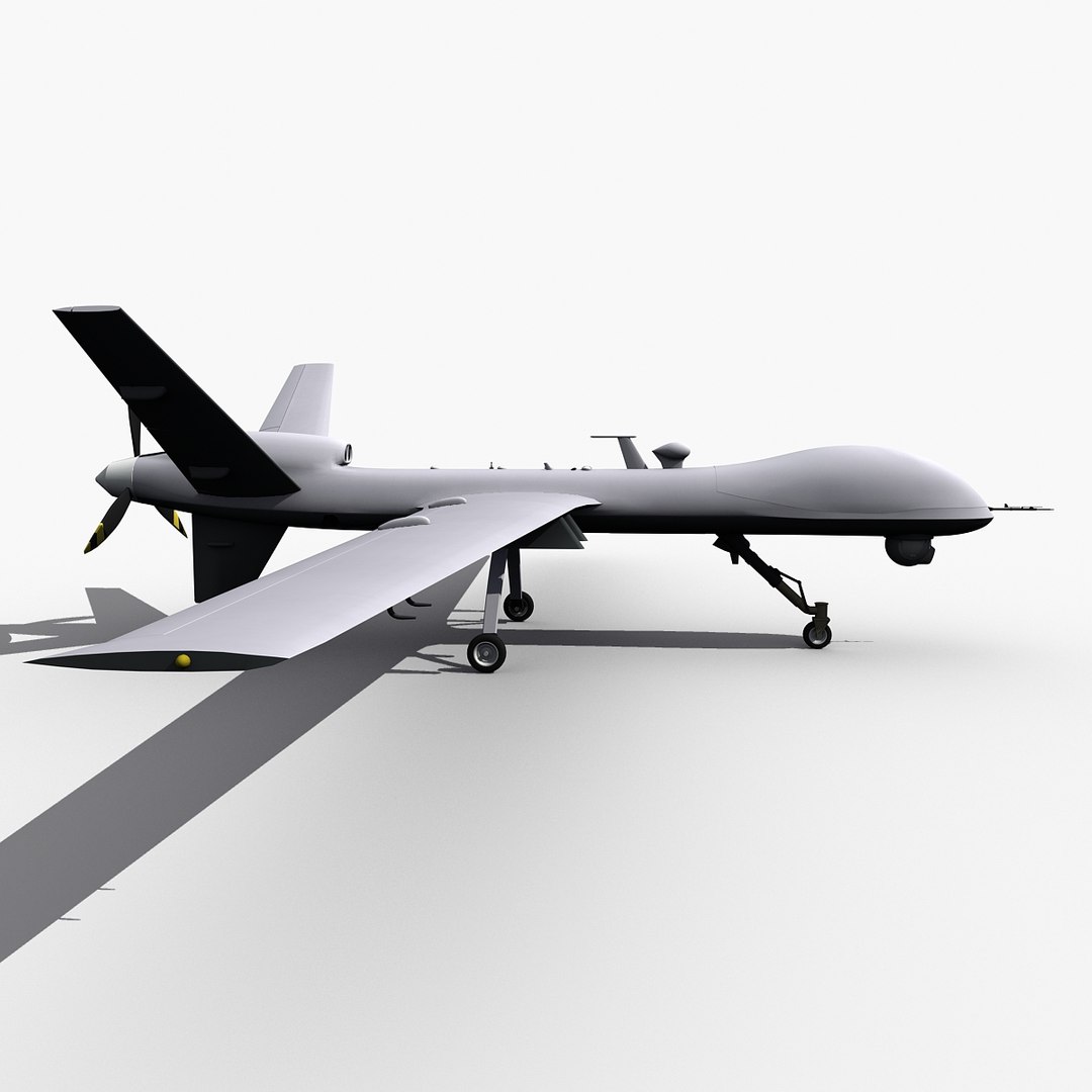 uav drone reaper mq-9 3d model
