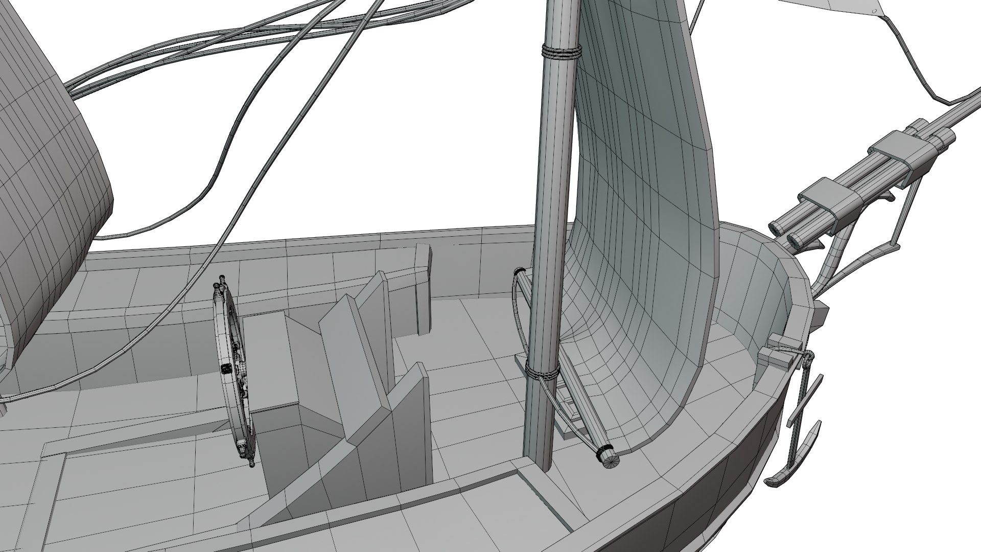 3D Sailing Ship Barque - TurboSquid 1792499