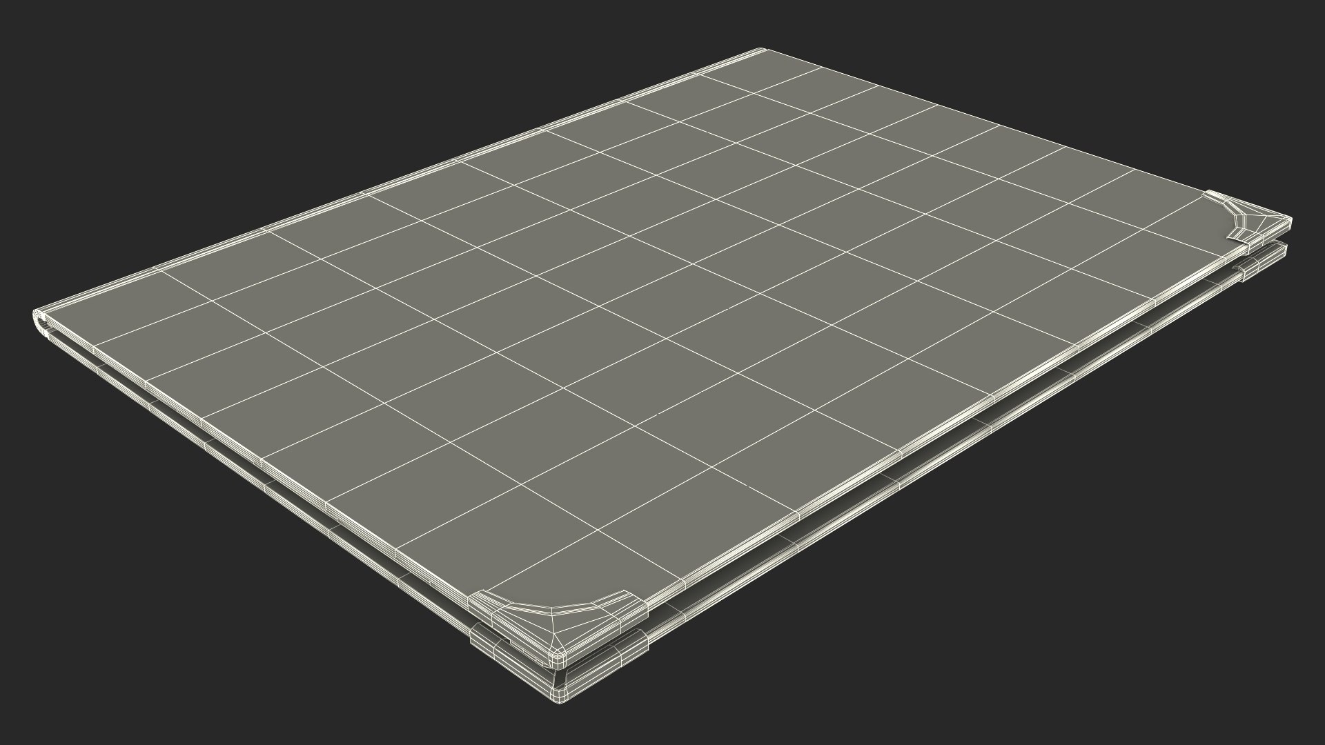 3D Luxury Menu Folder Blue Model - TurboSquid 2386266
