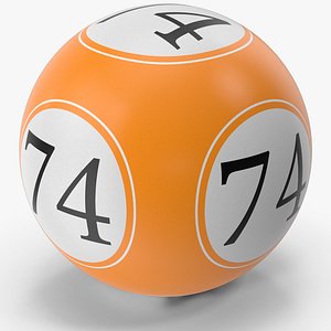 3D Bingo Ball 74