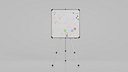 Customizable Metal Whiteboard with Stand - Square Writing Board