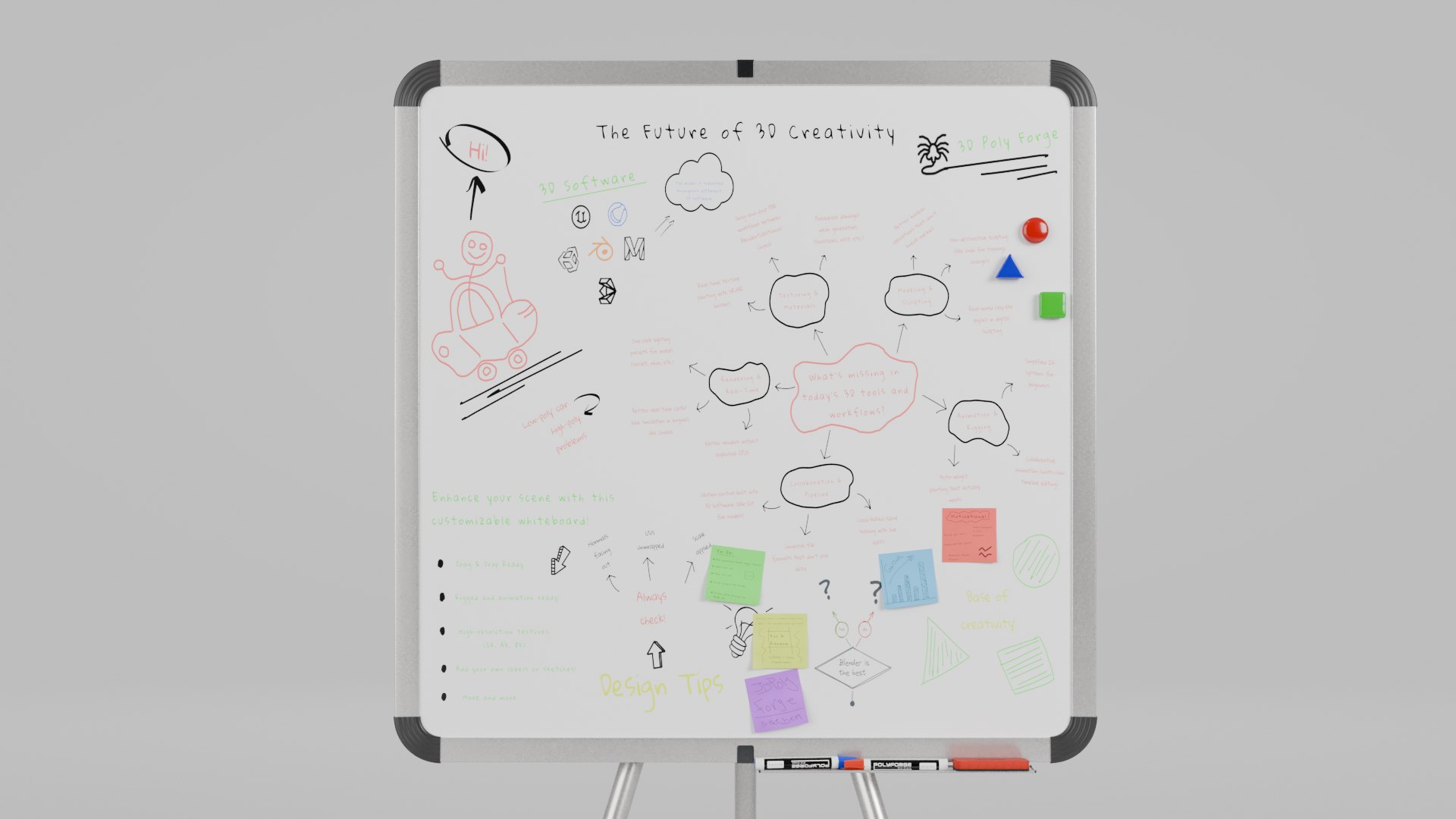 3D Customizable Metal Whiteboard with Stand - Square Writing Board https://p.turbosquid.com/ts-thumb/3C/Ki7ksG/R0/r_8/png/1746390303/1920x1080/fit_q87/0fed1ad762e844f92fddec2dd61e812e93142db1/r_8.jpg