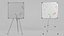 Customizable Metal Whiteboard with Stand - Square Writing Board
