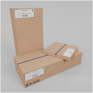 Large Storage Cardboard Boxes - Rigged and Customizable Set 3D