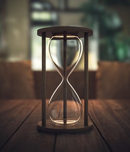 sand hour glass 3D model
