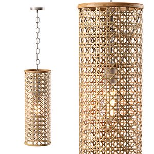 Viliam hanging rattan lamp VR26 3D model