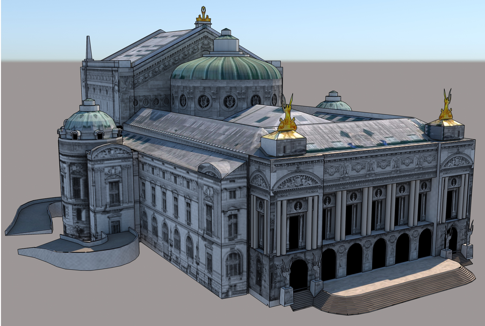 modelo 3d Ópera Garnier gratis - TurboSquid 1922518