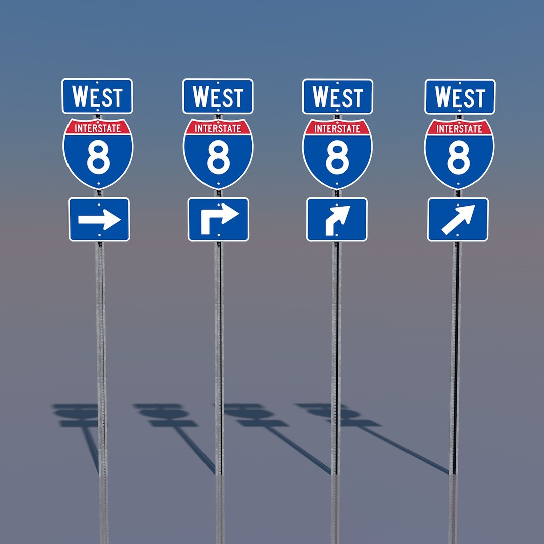 3d interstate 8 signs california model https://p.turbosquid.com/ts-thumb/3C/aFoYi4/5oRwZLBv/interstate8westrightturnneutered/jpg/1369146963/1920x1080/fit_q87/603fdc29deb10d449afc0a06fae4dcf2eec86622/interstate8westrightturnneutered.jpg