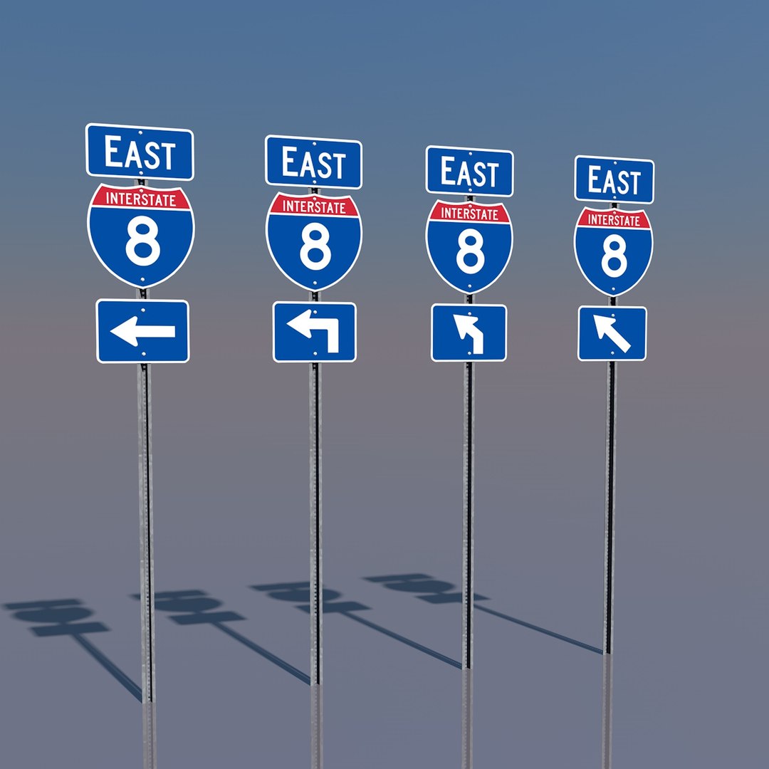 3d interstate 8 signs california model https://p.turbosquid.com/ts-thumb/3C/aFoYi4/UoLjNRBt/interstate8eastleftturnneutered/jpg/1369146963/1920x1080/fit_q87/e1646e494905d8d45b47d2f052c66c45506cb736/interstate8eastleftturnneutered.jpg