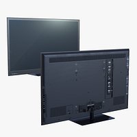 TV Flatscreen LCD PBR Low-poly Game Ready VR