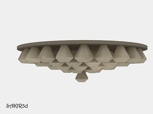realistic antique chandelier 3ds