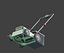 Cordless Rotary Lawnmower with Grass Box Folding Handle and Battery Bay