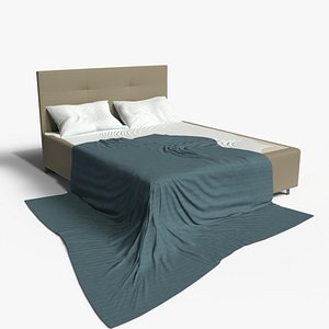 Bed Unmade Photorealistic model