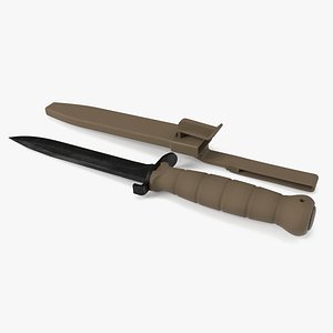 Cuchillo Militar de Combate - PBR Modelo 3D $13 - .blend .max .ma