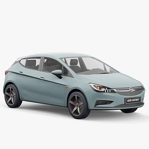 Opel Astra 2016 sedan lowpoly
