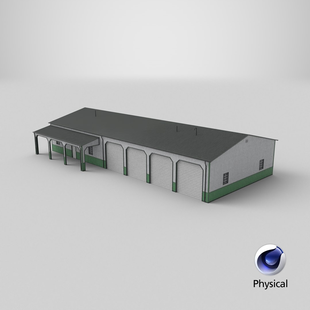 Photo inspiration: Green Industrial Building Technology Nyc Reference: Green Industrial Building 34 Pbr 3D Model