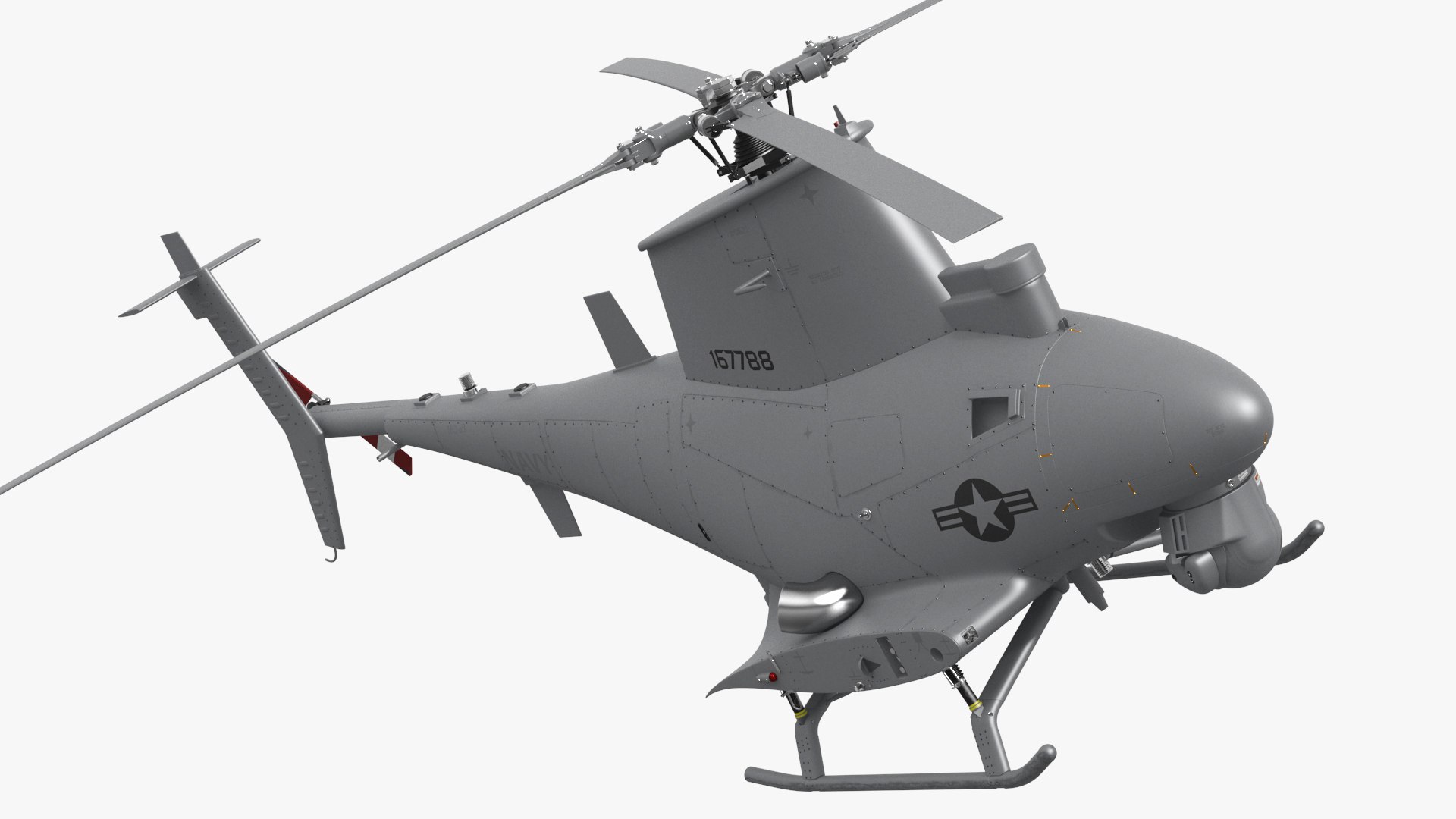 Northrop Grumman MQ-8 Fire Scout Rigged 3D model preview