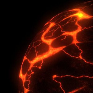 3d model volcanic planet