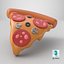 3D Pizza Stylized model