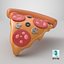 3D Pizza Stylized model