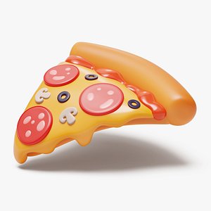 3D Pizza Stylized model