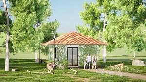 3D Smallhouse1f35m2 model