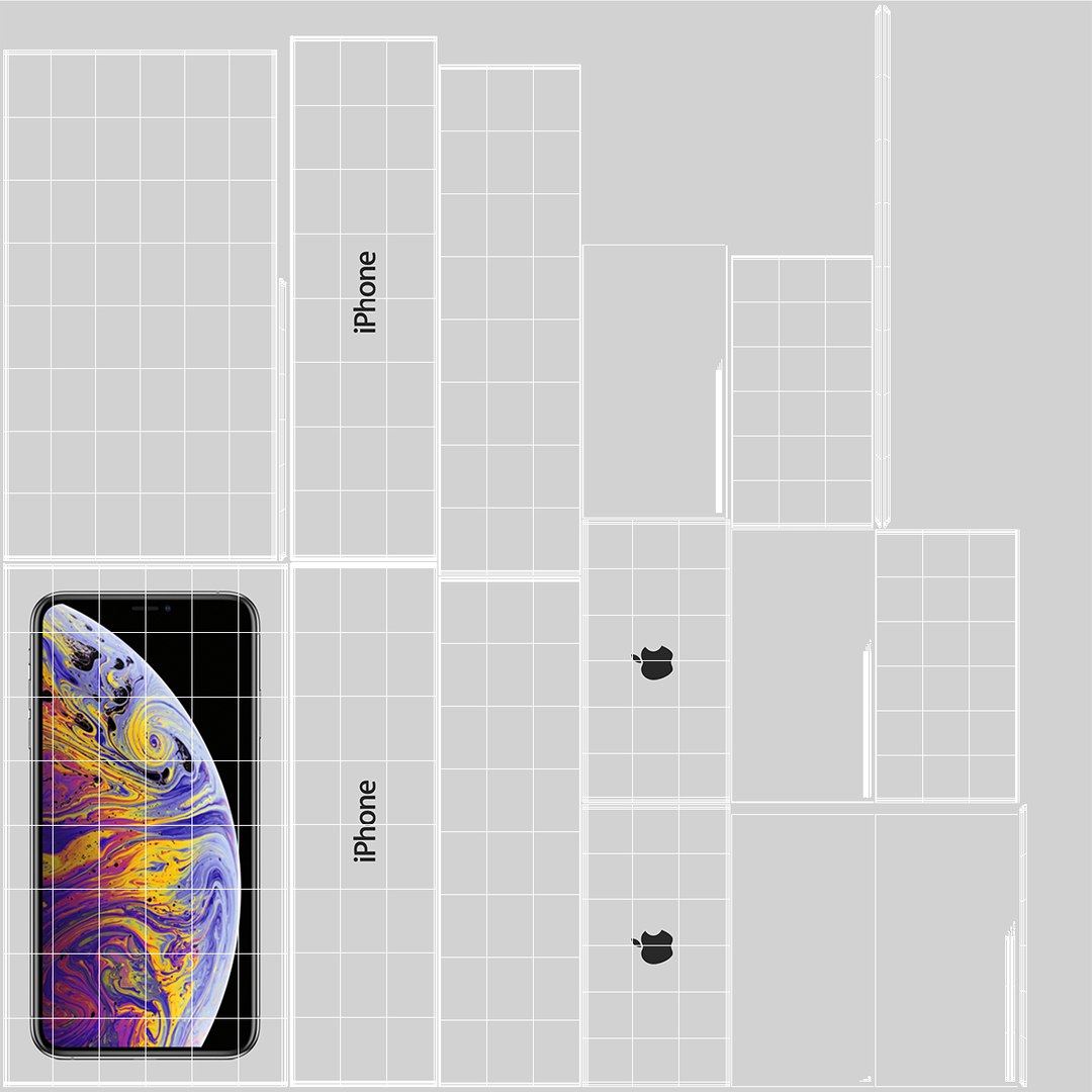 3D Iphone Xs Box Mobile Phone Model - TurboSquid 1373886