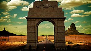 3D india gate