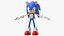 3D sonic animation character model