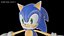 3D sonic animation character model