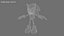 3D sonic animation character model