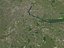 Nashville, Tennessee, États-Unis, en 20 km x 20 km - ville et zone urbaine