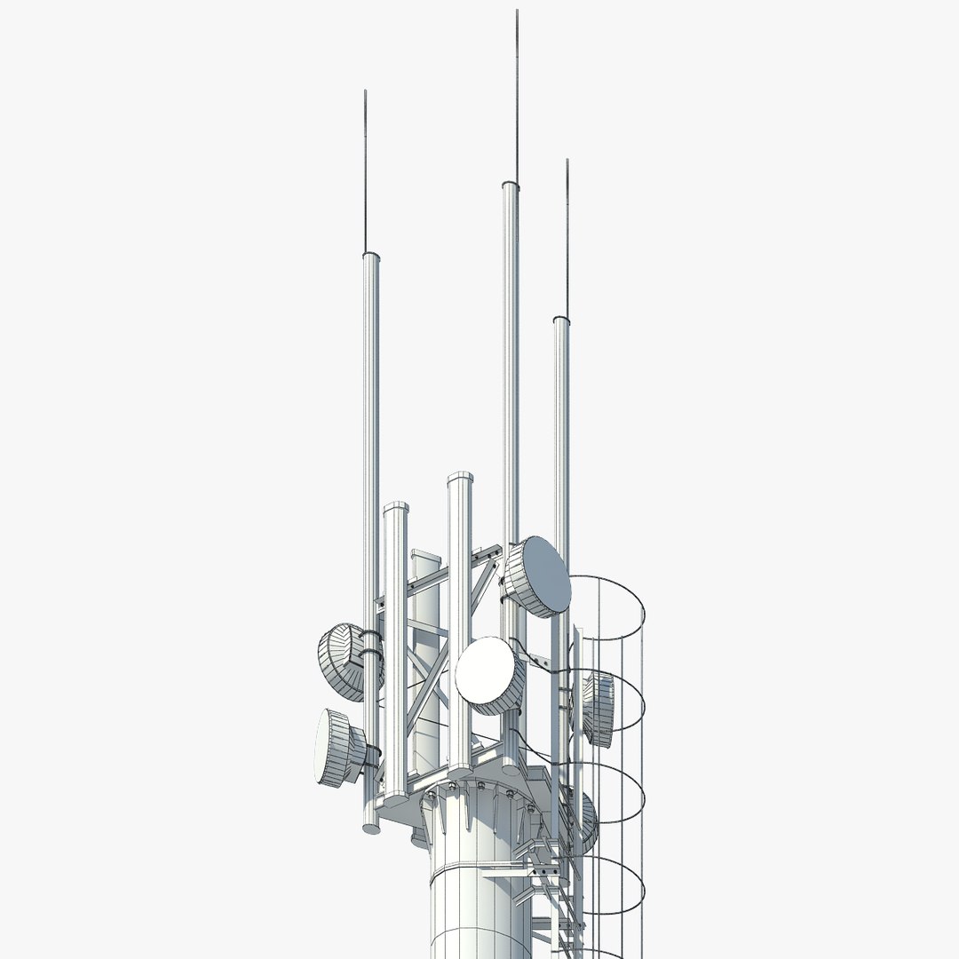 Communication Tower 3D Model - TurboSquid 1662119