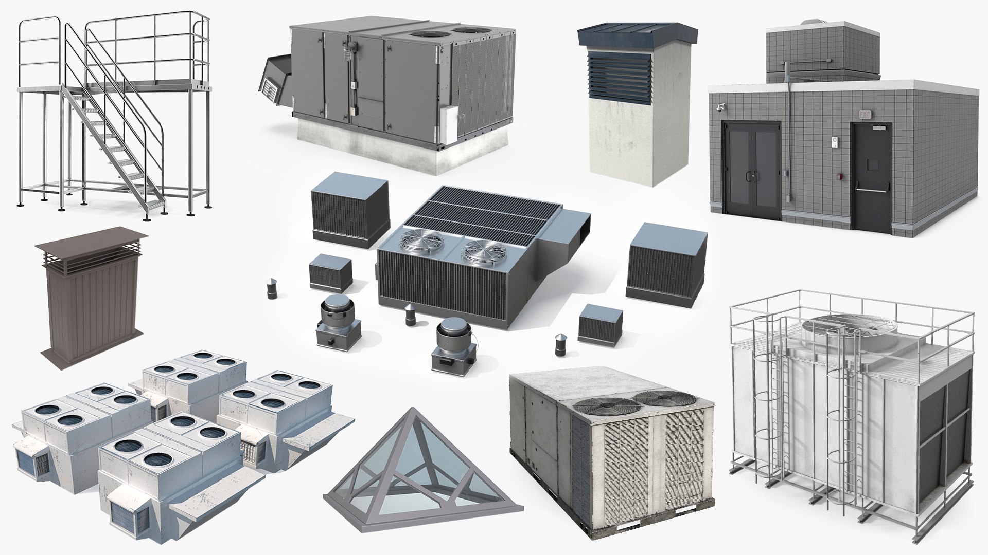 3D Rooftop Props Collection https://p.turbosquid.com/ts-thumb/3D/GjxmT1/6Q/rooftop_props_collection_001/jpg/1756284866/1920x1080/fit_q87/ab11754466248757dc028e6e5d6f883f7a891d43/rooftop_props_collection_001.jpg