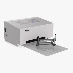 3D Automatic Signature Machine with Paper Document White