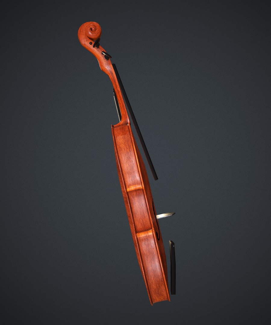 Violin model - TurboSquid 1345298