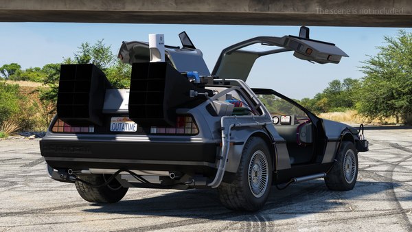 3D delorean dmc-12 time machine - TurboSquid 1524092