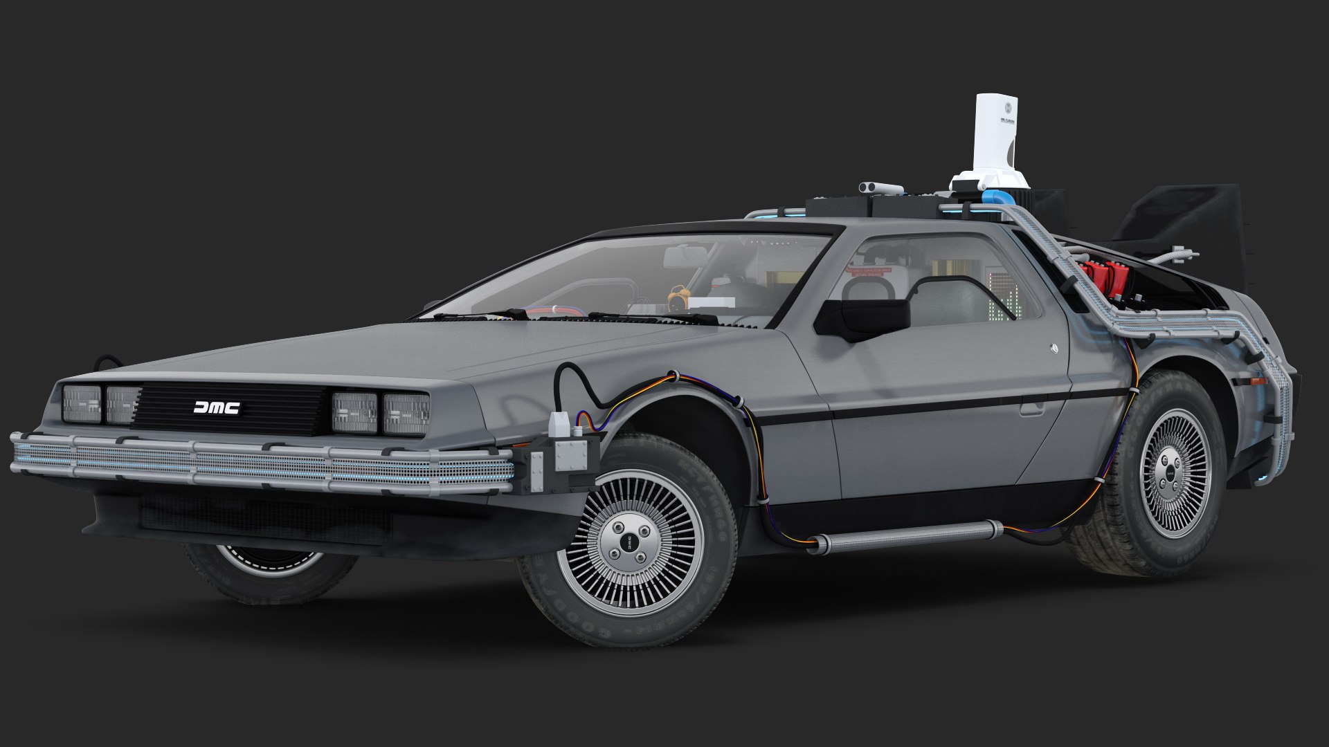 3D delorean dmc-12 time machine - TurboSquid 1524092