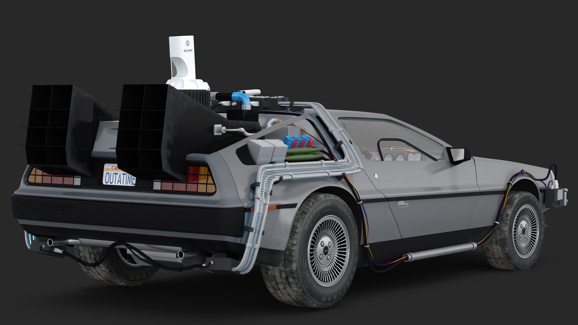 3D delorean dmc-12 time machine - TurboSquid 1524092