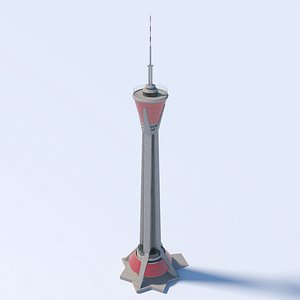 3D west pearl tower model