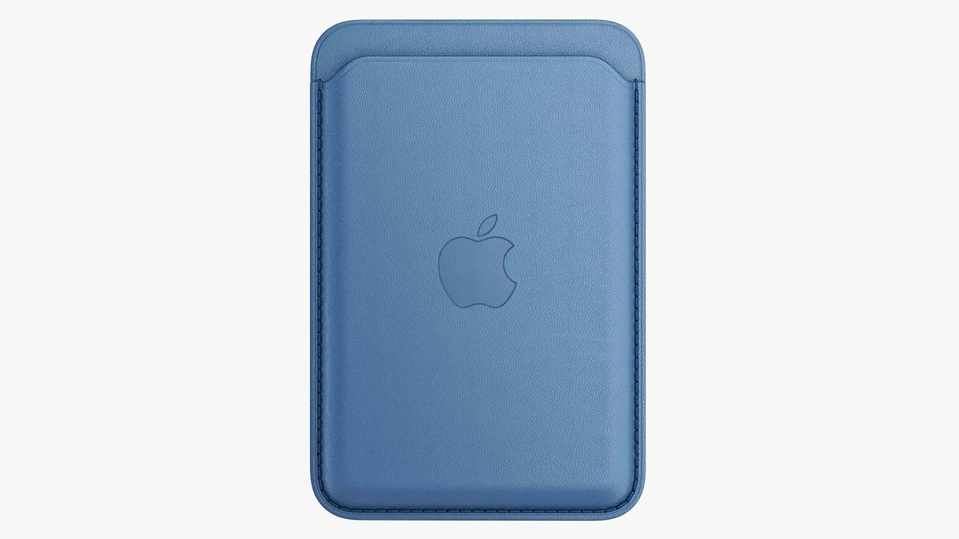 iPhone Leather Wallet with MagSafe Baltic Blue 3D model preview