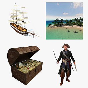 3D model Pirate Bundle