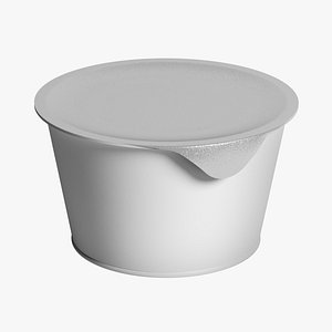 3D Yogurt Cup 02 model