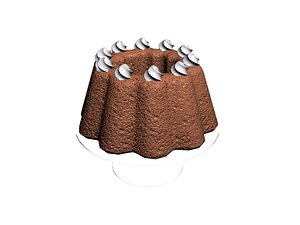 sponge cake 3D model